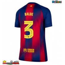 Camisa de Futebol Barcelona Alejandro Balde #3 Equipamento Principal Mulheres 2025-26 Manga Curta